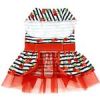 Cherry Stripe Harness Dress with Matching Leash