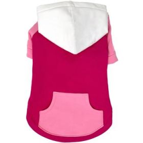 Color-Block Flex Fit Hoodie - Pink on Pink