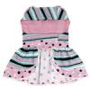 Dots & Stripes Harness Dress - Pink & Teal