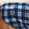 Highline Fleece Dog Coat - Blue Plaid