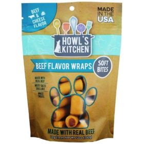 Howl's Kitchen Beef Flavor Wraps Soft Bites Beef & Cheese Flavor