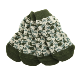Non-Skid Dog Socks -  Camo