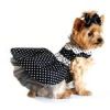 Polka Dot Dog Dress - Black and White
