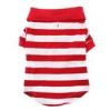Polos Striped - Flame Scarlet Red & White